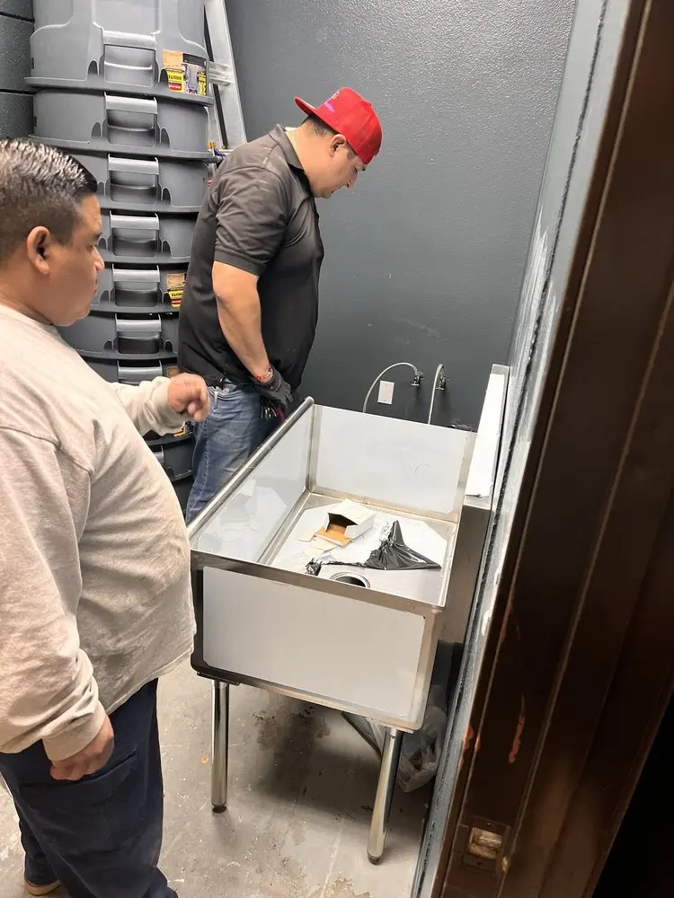 Commercial plumbing and sink installation in Callaway